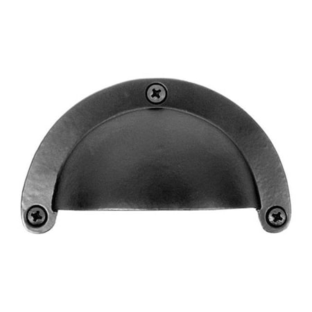 Acorn Mfg Acorn APVBP Forged Iron 3-5/8" Cabinet Cup/Bin Pull - Black APVBP